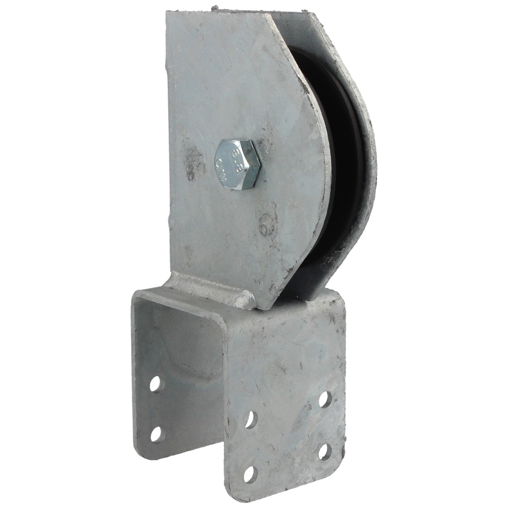 Reversal pulley hd.galv. Ø80 mm 50x30/50 4000 N