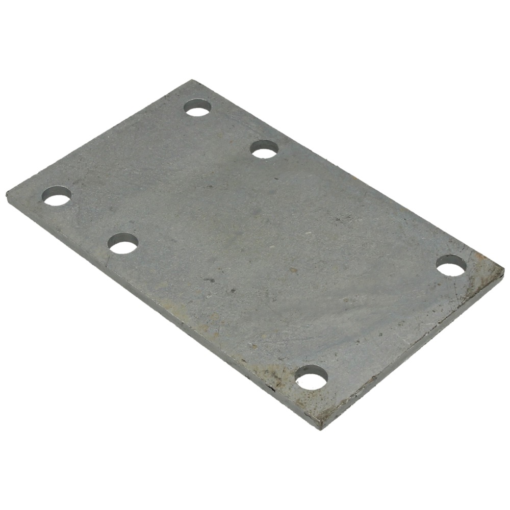 60.72.0130.03-01 Counterplate hd.galv. L=130 mm for sq. tube 50x30 mm torque at assembly 10 Nm