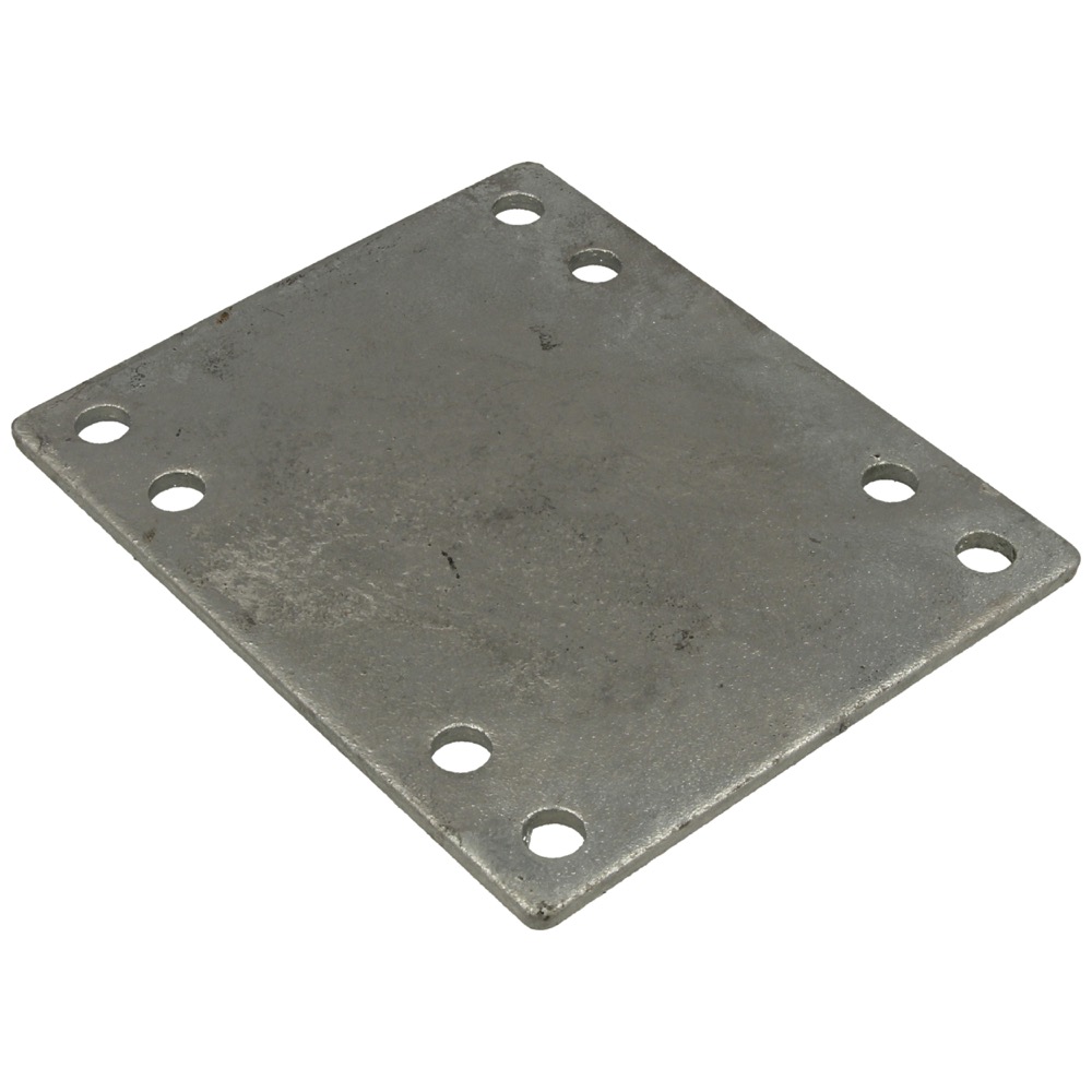 60.72.0130.04-02 Counterplate hd.galv. L=130 mm for sq. tube 50x50 mm torque at assembly 10 Nm