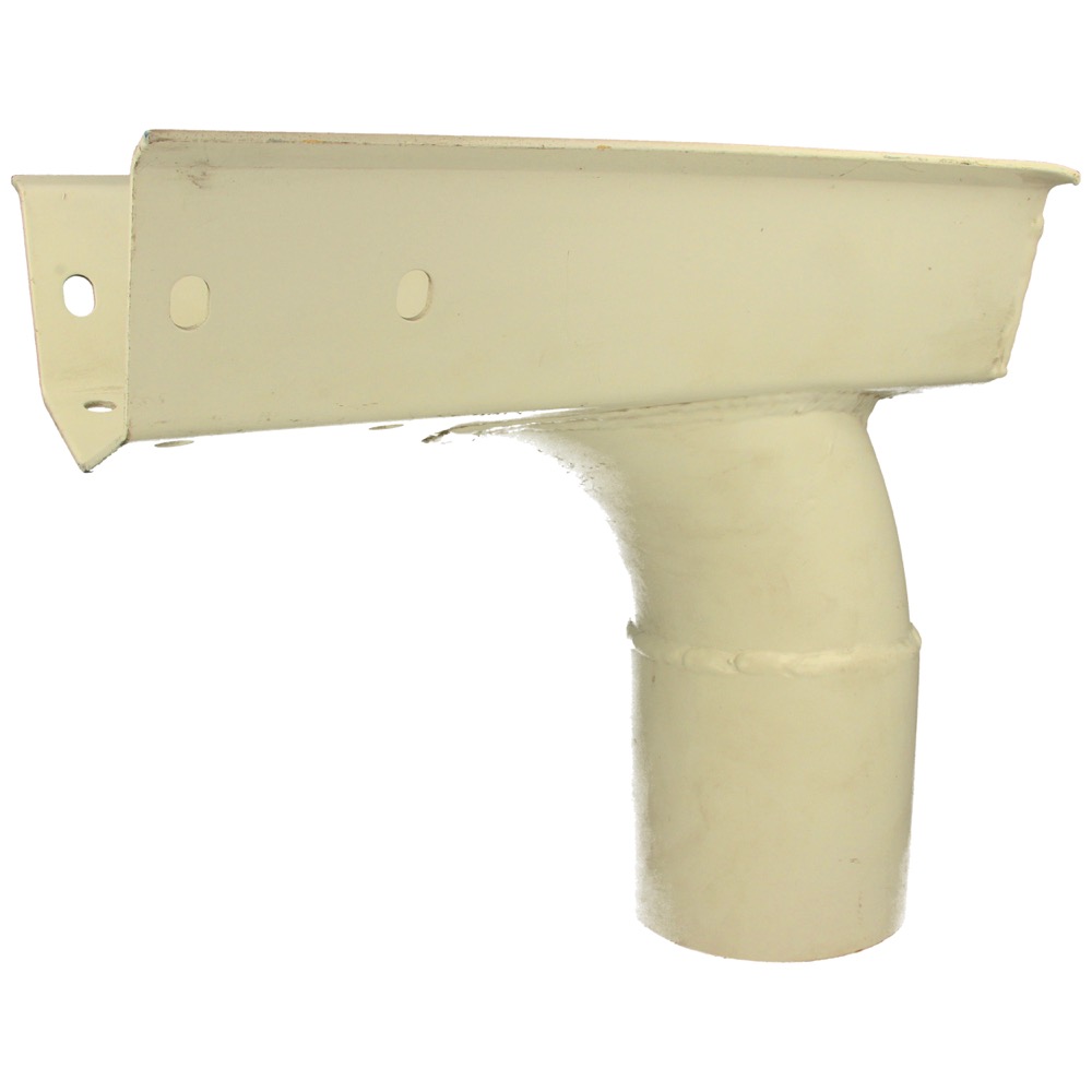 Drain pan hd.galv. (outside), for APD-gutter, turbopipe Ø108 mm coating 9010