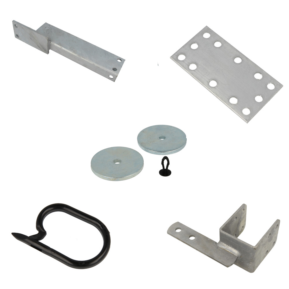 Side skirting and brace parts Mounting plates, clip tubes, brace brackets, overhang sets etc.