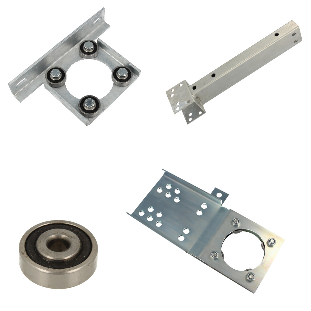 Bearing plates and mounting accessories Bearing plates, bearingplate strips, lowering brackets etc.