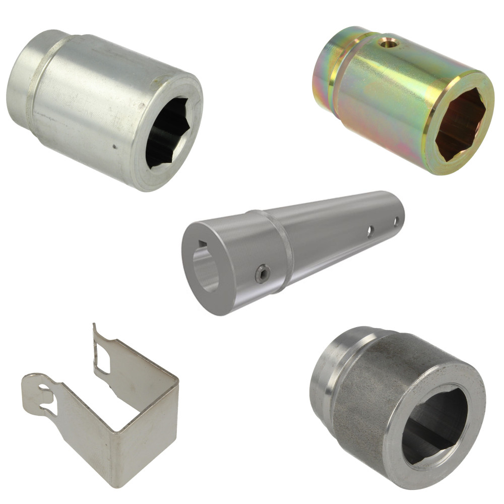 Slide couplings and shaft guarding clips