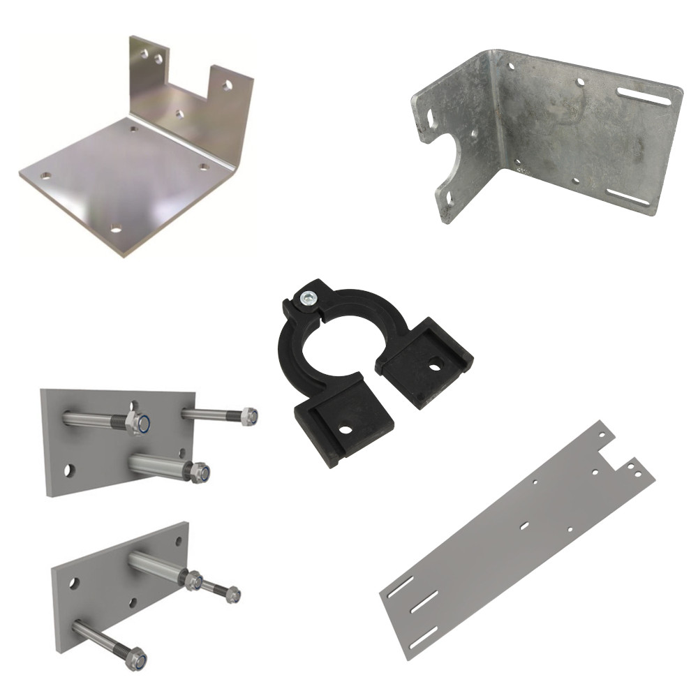 Mounting and bearing plates Mounting plates,  brackets, bolt sets etc.
