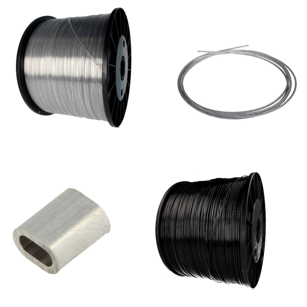 Polyesterdraad en kabels Polyesterdraad, omspoten kabel.